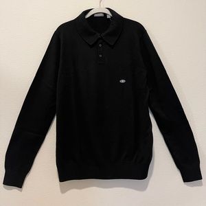 Van Heusen, black Polo long sleeves